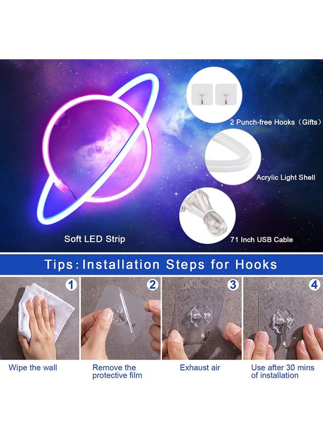 مصباح نيون بنمط كوكب متعدد الألوان - Image 2